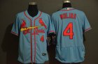 Nike St.Louis Cardinals #4 Yadier Molina skyblue Flexbase Authentic Collection Jersey