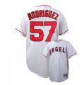 Los Angeles Angels 57# white Francisco Rodriguez jersey