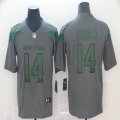 Nike New York Jets #14 Sam Darnold gray Color Rush Limited Jersey-Inverted version