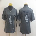 Women Nike Cowboys #4 Dak Prescott Gray fashion Color Rush Limited Jersey