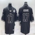 Nike Las Vegas Raiders Davante Adams black Color Rush Limited Jersey 60 th patch