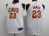 Youth Nike Cleveland Cavaliers 23 LeBron James white nba basketball jersey