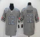 Nike Tampa Bay Buccaneers #12 Tom Brady Hemp grey Color Rush Limited jersey-BD