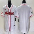 2023 World Cup Mexico blank white majestic baseball jerseys 40