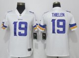 Women Nike Minnesota Vikings #19 Adam Thielen white Color Rush Limited Jersey