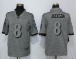 Nike Baltimore Ravens 8 Jackson Gray 2017 Vapor Untouchable Men Stitched Gridiron Gray Limited jersey