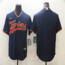 Nike Minnesota Twins blank dark blue mlb baseball jerseys-BD