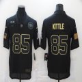 Nike 49ers #85 George Kittle black Salute To Service Limited Jersey-BD