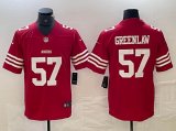 Nike San Francisco 49ers #57 Dre Greenlaw Red Color Rush Limited Jersey