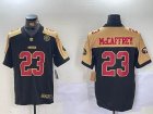 Nike San Francisco 49ers #23 Christian McCaffrey black yellow Nike Vapor F.U.S.E. Limited Jersey-BD