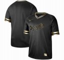 Nike Kansas City Royals blank black gold baseball jersey