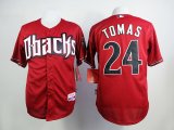 Arizona Diamondback #24 Yasmany Tomas red baseball jerseys