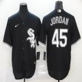 Nike Chicago White Sox #45 Michael Jordan black majestic basketball Jersey