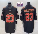 Nike San Francisco 49ers #23 Christian McCaffrey black gold Color Rush Limited Jersey-BD 04