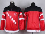 Youth Canada team black black red NHL hockey jerseys 100th