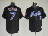 New York Mets 7 Johan santana Black MLB Jersey