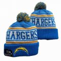 2024 San Diego Chargers blue white yellow NFL Sports Cuffed Knit Hats 01