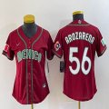 Women 2023 World Cup Mexico #56 Randy Arozarena red majestic baseball jerseys 12