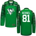 custom 2016 Pittsburgh Penguins #81 Phil Kessel green hockey Jerse