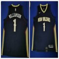 Nike New Orleans Pelicans #1 Zion Williamson blue NBA basketball jersey