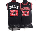 Chicago Bulls 23# jordan black nba jersey