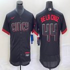 Nike Cincinnati Reds #44 Elly De La Cruz black Flexbase Authentic Collection Jersey city version-BD