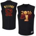 Cleveland Cavaliers #52 Williams Black Champion NBA Jerseys