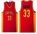 Oak Hill High School 33 Kevin Durant Red Basketball Jerseys