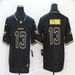 Miami Dolphins #13 Dan Marino Nike black gold Color Rush Limited Jersey