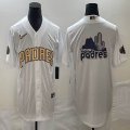 Nike San Diego Padres blank white majestic baseball jerseys big logo