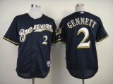 Milwaukee Brewers 2 Scooter Gennett white mlb Jerseys(1)