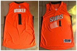 Adidas Phoenix Suns #1 Devin Booker orange NBA basketball Jerseys