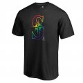 Men's Seattle Mariners Fanatics Branded Pride Black T-Shirt