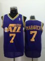 Utah Jazz #7 Pete Maravich purple nba Jersey