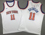 Youth New York Knicks #11 Jalen Brunson white NBA basketball jerseys-XD