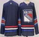 Adidas New York Rangers blank Navy red hockey jersey