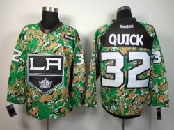 reebok Los Angeles Kings #32 Jonathan Quick green camo NHL Jerseys