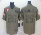 New York Giants #26 Saquon Barkley Nike Camo 2019 Salute to Service Limited Jersey