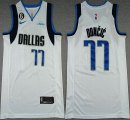 Nike Dallas Mavericks #77 Luca Doncic white nba jerseys 6 patch-XD