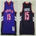 Toronto Raptors 15# Vince Carter black Purple throwback nba Jersey-TY