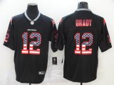 Nike Tampa Bay Buccaneers #12 Tom Brady black USA flag Color Rush Limited jersey