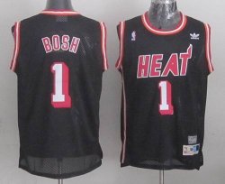 Miami Heat #1 Chris Bosh Black nba basketball Jerseys