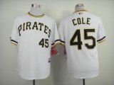 Pittsburgh Pirates Gerrit Cole 45# throwback white mlb Jersey