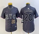 Youth Nike New York Mets #20 Pete Alonso gray majestic mlb jerseys majestic baseball jerseys 02