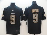 Nike New Orleans Saints #9 Drew Brees black hyphenation style Color Rush Limited Jersey