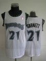 Minnesota Timberwolves 21 Kevin Garnett white nab Jersey