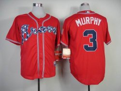 2014 Atlanta Braves MURPHY 3# red MLB Jerseys