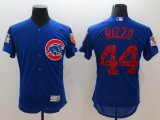 Chicago Cubs Anthony Rizzo #44 blue Flexbase Authentic Collection Jersey-BD