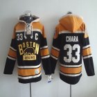 2015 Boston Bruins 33# Zdeno Chara Black NHL Hooded Sweatshirt