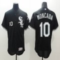 Chicago White Sox #10 Yoan Moncada black Flexbase Authentic Collection Jersey